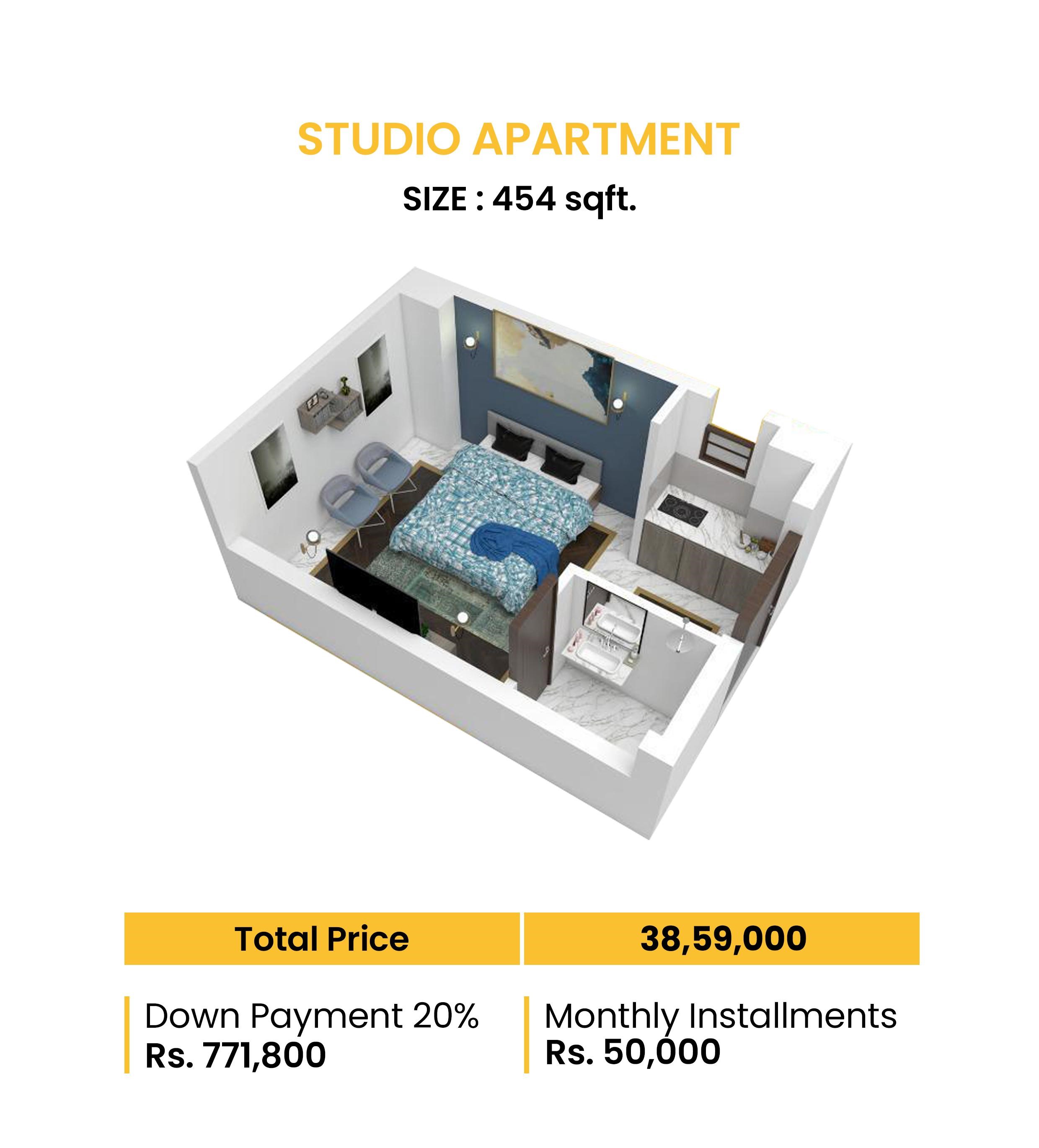Tower B Studio Apartment